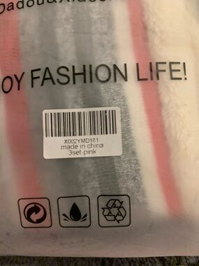 Kids 3-Pack Pink Striped Hats